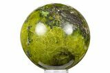 Polished Green Opal Sphere - Madagascar #257245-1